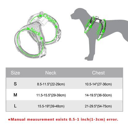 Fashion Reflective Bling Rhinestone Dog Harness Nylon Pitbull Pug Small Medium Dogs Harnesses Vest With Bowknot Dog Accessories