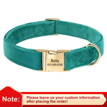 Custom Small Medium Large Pet Dog Collar Personalized Engraved Soft Pets Puppy ID Nameplate Collars For Pug French Bulldog S-L