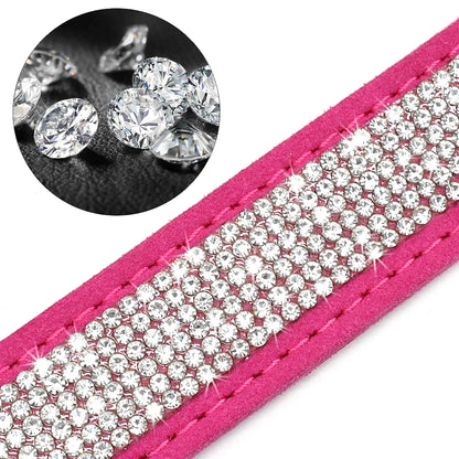 Personalized Dog Collar Bling Customized Anti-lost Pet ID Collar Adjustable Pet Necklace With Engraved Tag For Small Medium Dogs