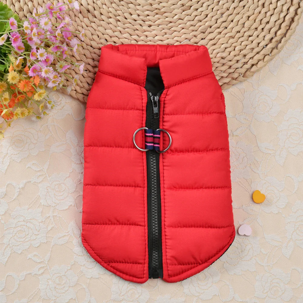 Warm Cotton Dog Vest Clothes Chihuahua Pug Pet Clothing Autumn Winter Dogs Jacket Coat Outfit For Small Medium Dogs Cats Pug