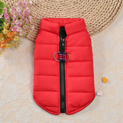 Warm Cotton Dog Vest Clothes Chihuahua Pug Pet Clothing Autumn Winter Dogs Jacket Coat Outfit For Small Medium Dogs Cats Pug