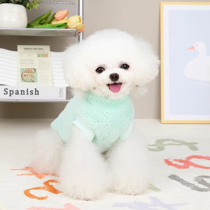 Warm Fur Dog Clothes Puppy Dogs Winter  Clothes Pet Clothing Soft Fleece Small Dogs Outfit Sweater Jacket Coat Chihuahua Yorkie