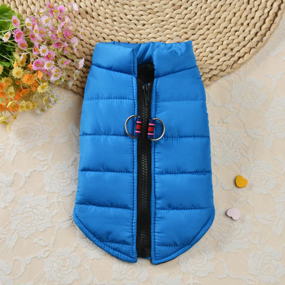 Warm Cotton Dog Vest Clothes Chihuahua Pug Pet Clothing Autumn Winter Dogs Jacket Coat Outfit For Small Medium Dogs Cats Pug