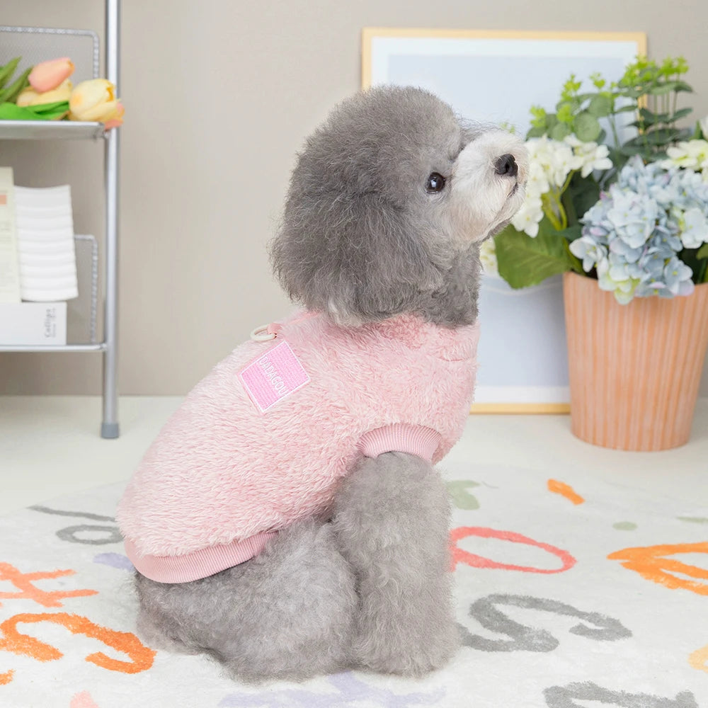 Warm Fur Dog Clothes Puppy Dogs Winter  Clothes Pet Clothing Soft Fleece Small Dogs Outfit Sweater Jacket Coat Chihuahua Yorkie