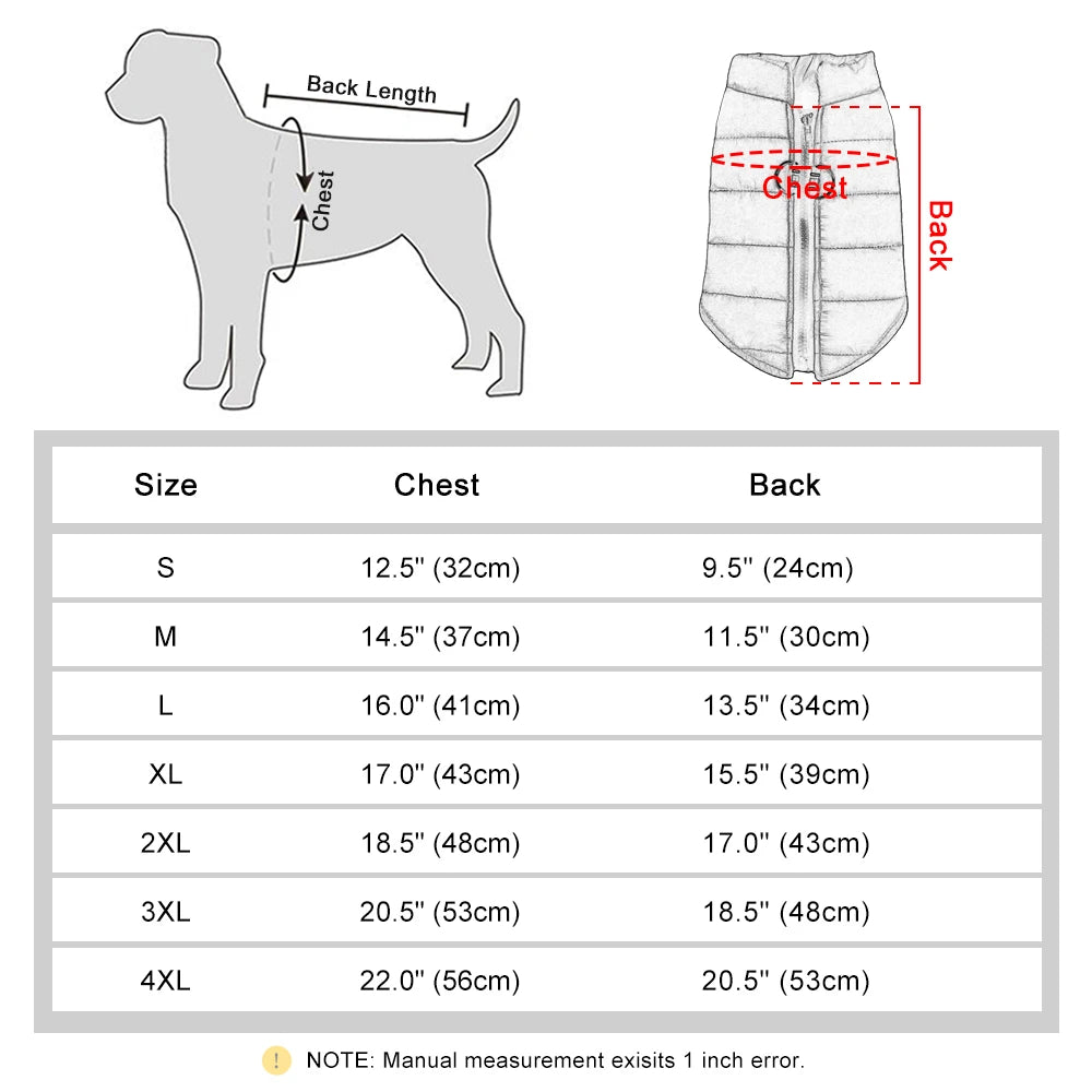 Warm Cotton Dog Vest Clothes Chihuahua Pug Pet Clothing Autumn Winter Dogs Jacket Coat Outfit For Small Medium Dogs Cats Pug