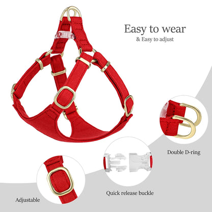 Small Dog Collar Harness Leash Set Cute Dog Collars With Bowknot Adjustable Pet Harnesses Vest for Small Medium Dogs Chihuahua