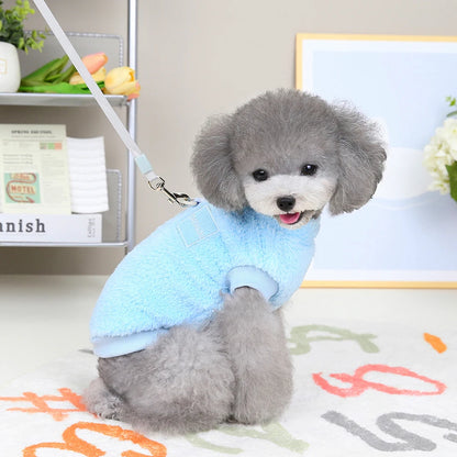Warm Fur Dog Clothes Puppy Dogs Winter  Clothes Pet Clothing Soft Fleece Small Dogs Outfit Sweater Jacket Coat Chihuahua Yorkie