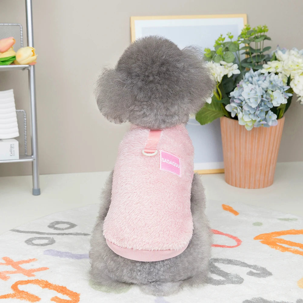 Warm Fur Dog Clothes Puppy Dogs Winter  Clothes Pet Clothing Soft Fleece Small Dogs Outfit Sweater Jacket Coat Chihuahua Yorkie