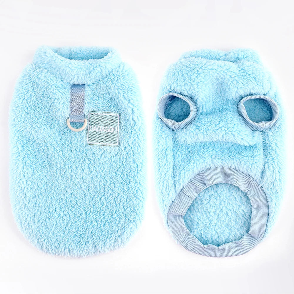 Warm Fur Dog Clothes Puppy Dogs Winter  Clothes Pet Clothing Soft Fleece Small Dogs Outfit Sweater Jacket Coat Chihuahua Yorkie