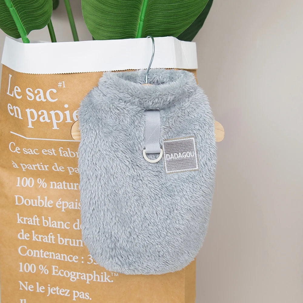 Warm Fur Dog Clothes Puppy Dogs Winter  Clothes Pet Clothing Soft Fleece Small Dogs Outfit Sweater Jacket Coat Chihuahua Yorkie