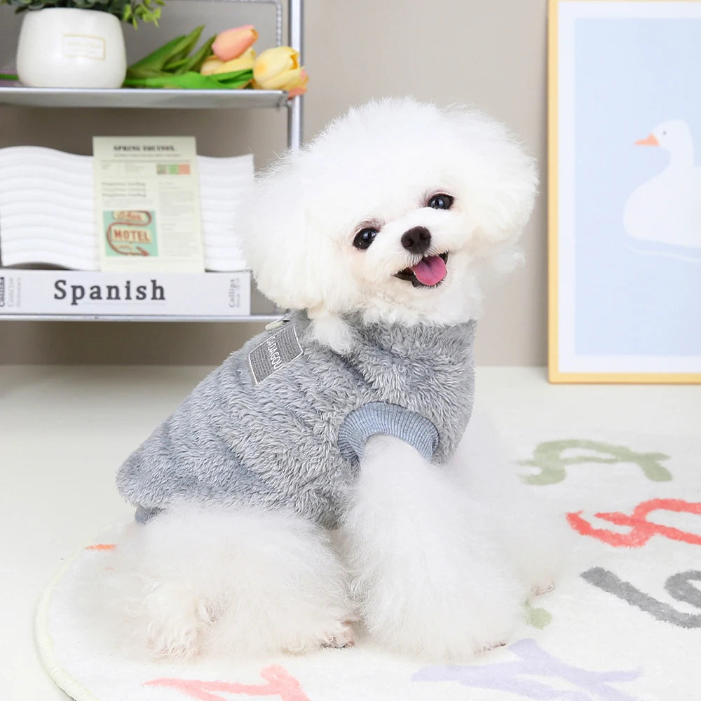 Warm Fur Dog Clothes Puppy Dogs Winter  Clothes Pet Clothing Soft Fleece Small Dogs Outfit Sweater Jacket Coat Chihuahua Yorkie