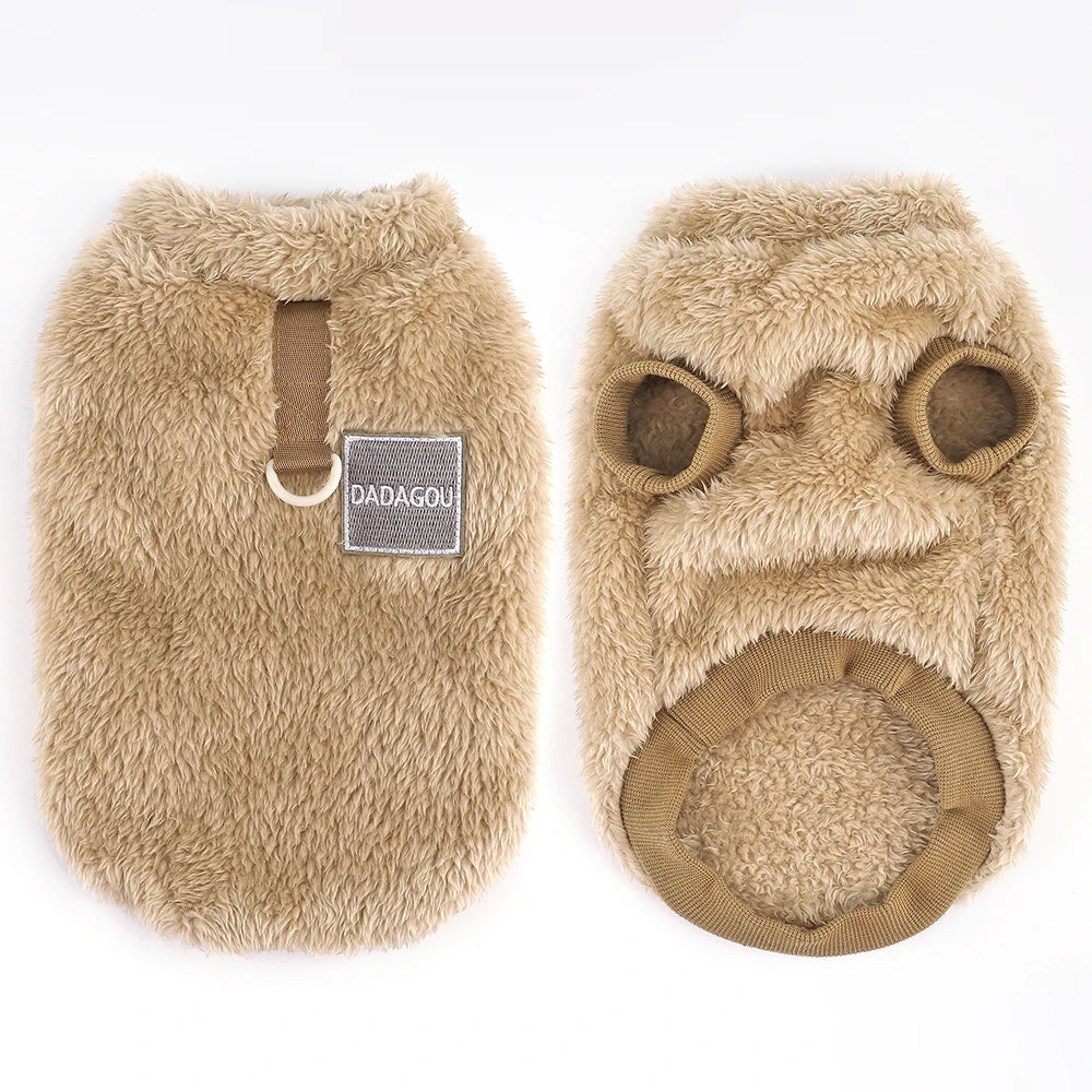 Warm Fur Dog Clothes Puppy Dogs Winter  Clothes Pet Clothing Soft Fleece Small Dogs Outfit Sweater Jacket Coat Chihuahua Yorkie