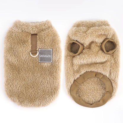 Warm Fur Dog Clothes Puppy Dogs Winter  Clothes Pet Clothing Soft Fleece Small Dogs Outfit Sweater Jacket Coat Chihuahua Yorkie