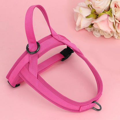 Nylon Padded Dog Harness Vest Adjustable Pet Cat Vest Soft Outdoor No Pull French Bulldog Chihuahua Pet Puppy Harness Vest Perro