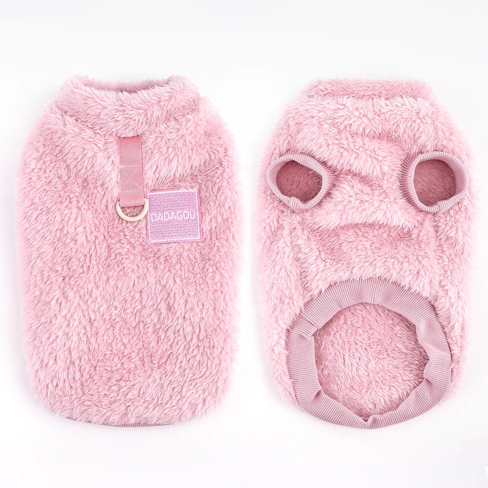 Warm Fur Dog Clothes Puppy Dogs Winter  Clothes Pet Clothing Soft Fleece Small Dogs Outfit Sweater Jacket Coat Chihuahua Yorkie