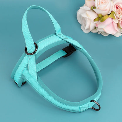 Nylon Padded Dog Harness Vest Adjustable Pet Cat Vest Soft Outdoor No Pull French Bulldog Chihuahua Pet Puppy Harness Vest Perro