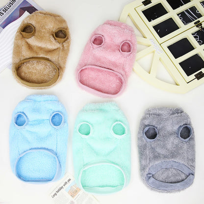 Warm Fur Dog Clothes Puppy Dogs Winter  Clothes Pet Clothing Soft Fleece Small Dogs Outfit Sweater Jacket Coat Chihuahua Yorkie