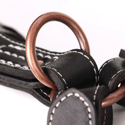 Real Leather Large Dog Harness Durable Pet Harness Genuine Leather Dog Vest Quick Control Harnesses for Big Dogs German Shepherd