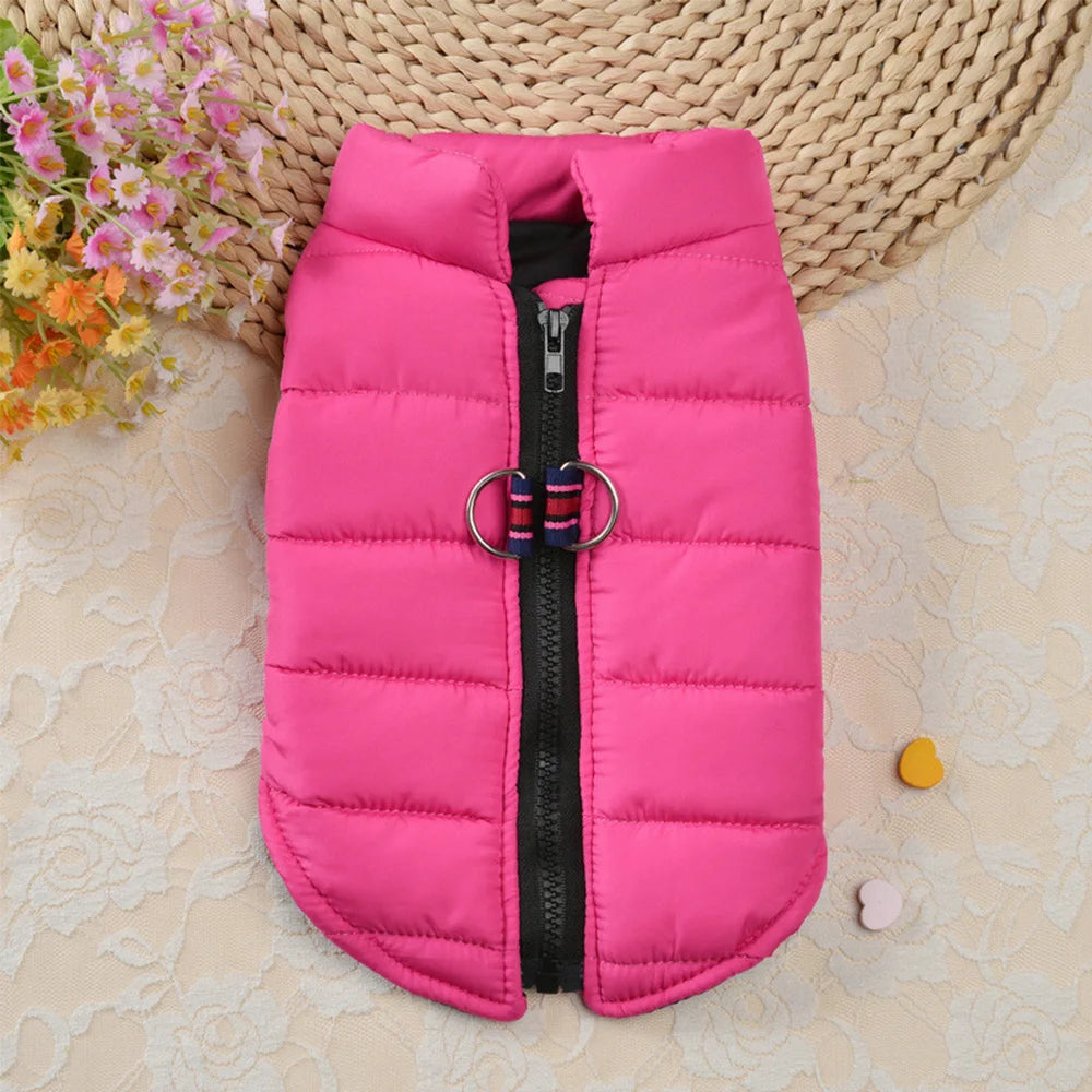 Warm Cotton Dog Vest Clothes Chihuahua Pug Pet Clothing Autumn Winter Dogs Jacket Coat Outfit For Small Medium Dogs Cats Pug