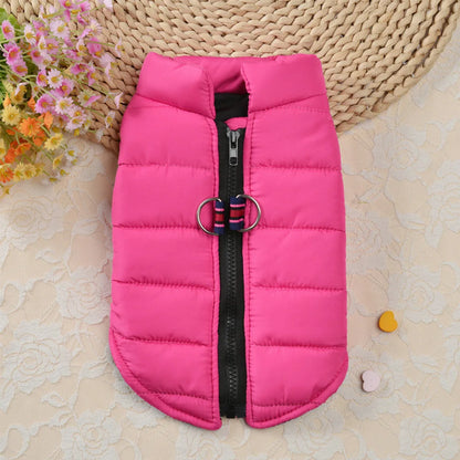 Warm Cotton Dog Vest Clothes Chihuahua Pug Pet Clothing Autumn Winter Dogs Jacket Coat Outfit For Small Medium Dogs Cats Pug
