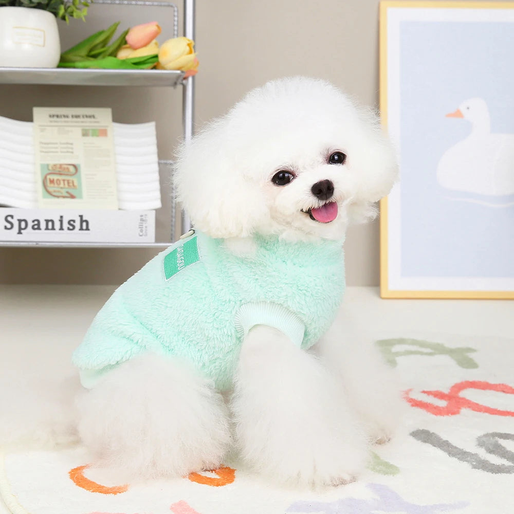 Warm Fur Dog Clothes Puppy Dogs Winter  Clothes Pet Clothing Soft Fleece Small Dogs Outfit Sweater Jacket Coat Chihuahua Yorkie