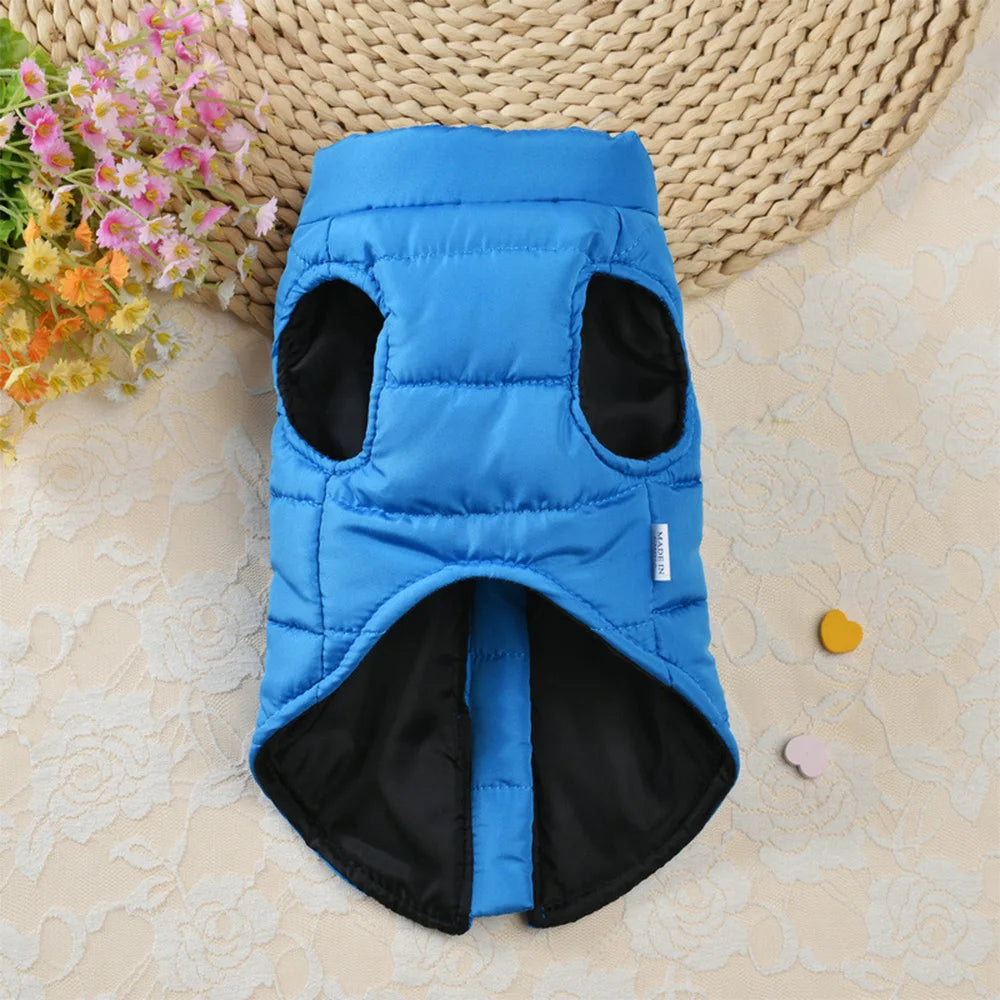 Warm Cotton Dog Vest Clothes Chihuahua Pug Pet Clothing Autumn Winter Dogs Jacket Coat Outfit For Small Medium Dogs Cats Pug