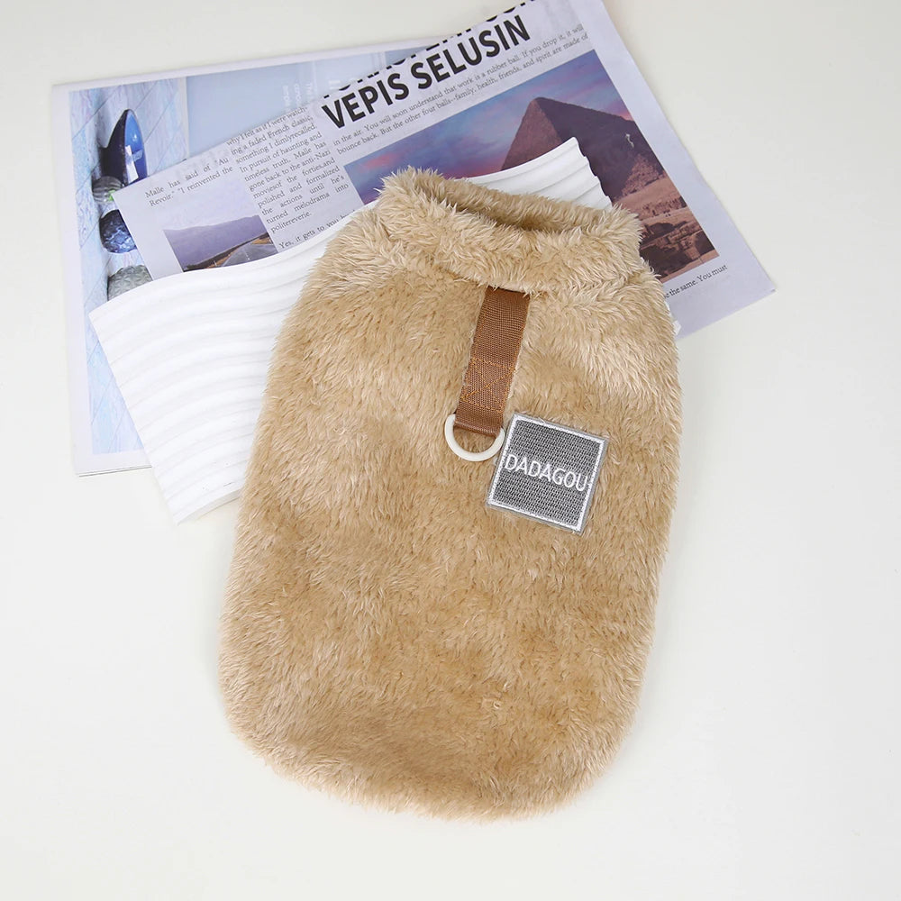 Warm Fur Dog Clothes Puppy Dogs Winter  Clothes Pet Clothing Soft Fleece Small Dogs Outfit Sweater Jacket Coat Chihuahua Yorkie